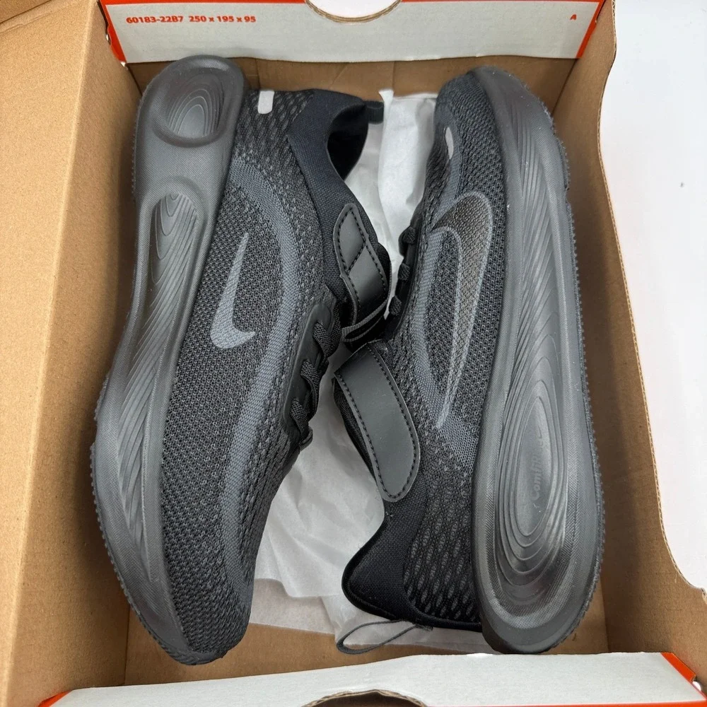 Nike Stellar Ride Shoes Kids Size 2Y Black Anthracite Running HQ3267-002